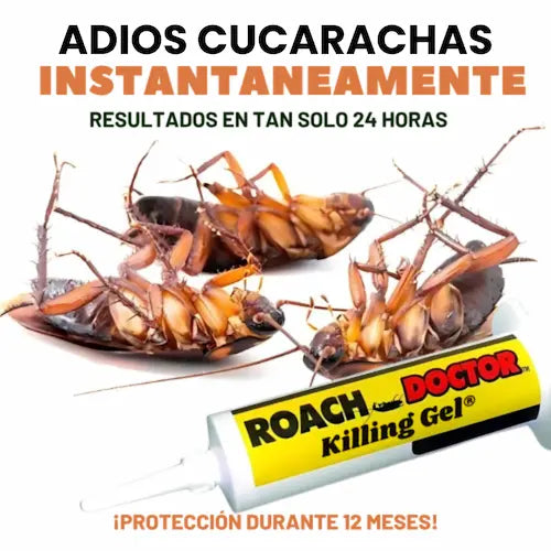 2x1 Gel Roach® Adiós a las cucarachas de forma rápida y eficaz!